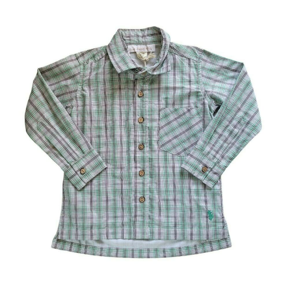 Well Dressed Wolf Plaid Long Sleeve Button-up Shirt